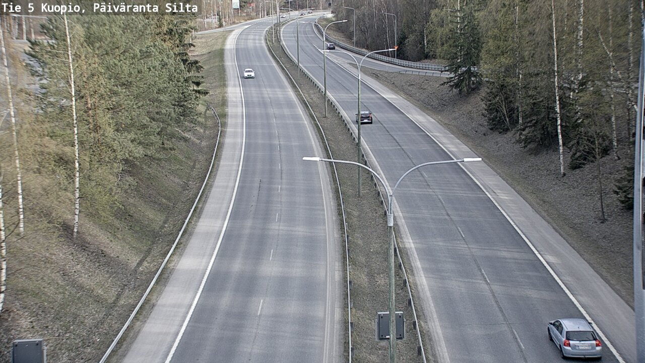 Weather Camera Image Väg 5 Kuopio, Päiväranta silta, Kuopio, Pohjois-Savo