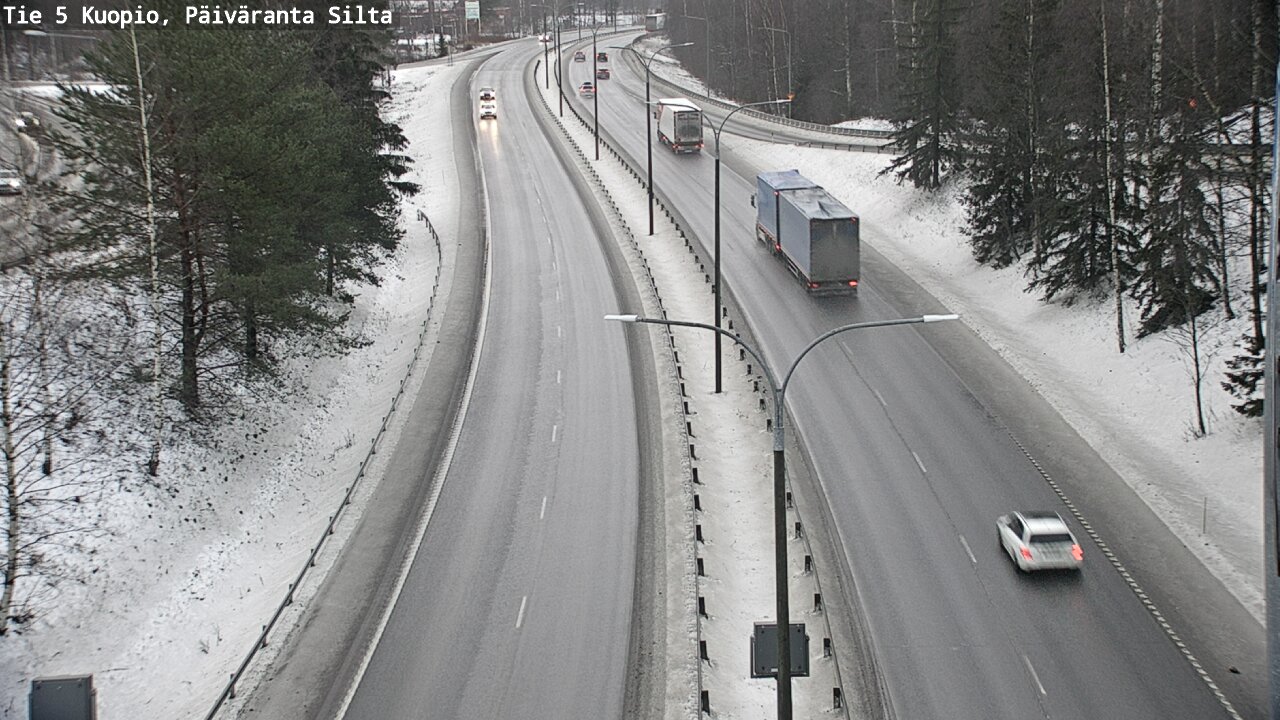 Weather Camera Image Road 5 Kuopio, Päiväranta silta, Kuopio, Pohjois-Savo