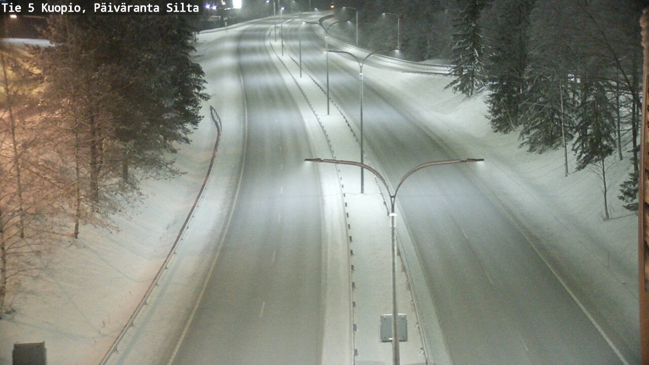 Weather Camera Image Väg 5 Kuopio, Päiväranta silta, Kuopio, Pohjois-Savo
