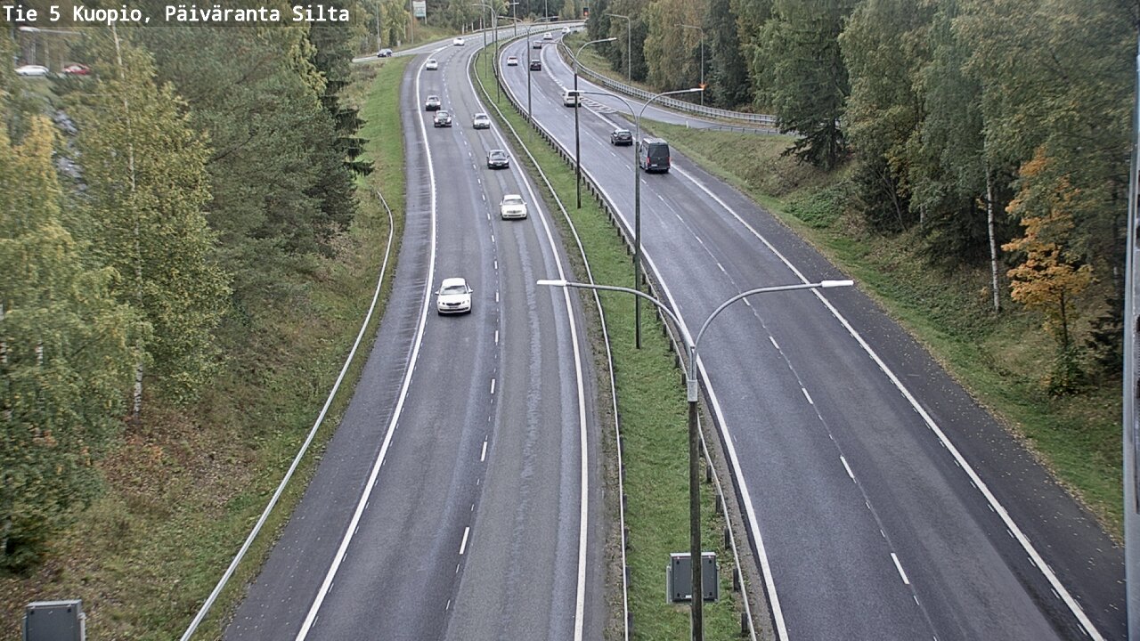 Weather Camera Image Road 5 Kuopio, Päiväranta silta, Kuopio, Pohjois-Savo