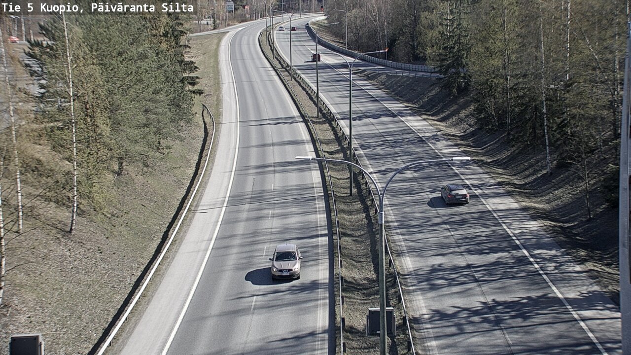 Weather Camera Image Väg 5 Kuopio, Päiväranta silta, Kuopio, Pohjois-Savo