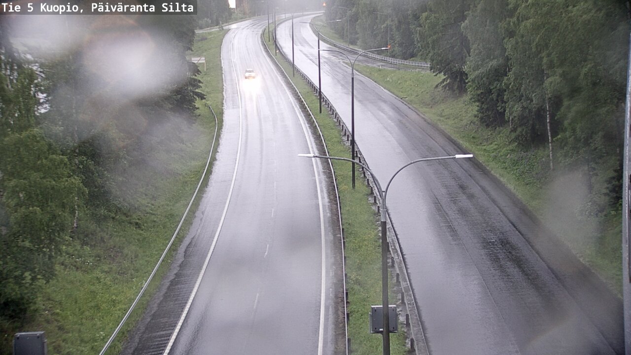 Weather Camera Image Road 5 Kuopio, Päiväranta silta, Kuopio, Pohjois-Savo