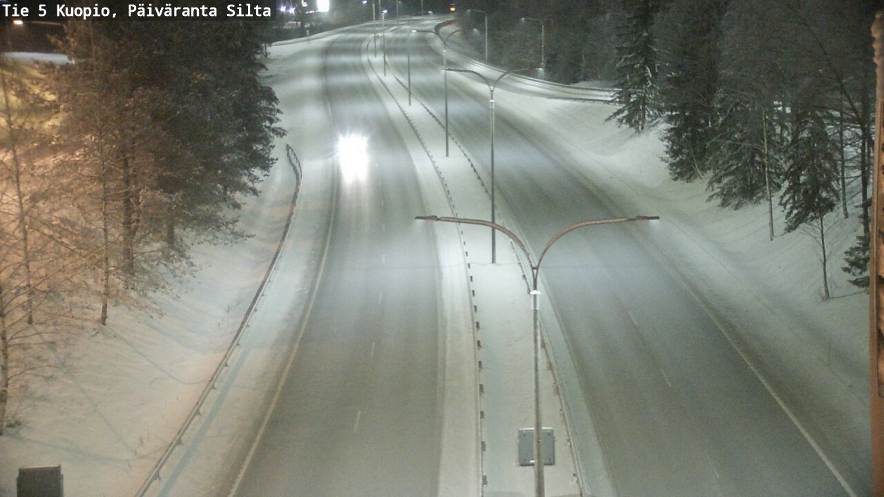 Weather Camera Image Väg 5 Kuopio, Päiväranta silta, Kuopio, Pohjois-Savo