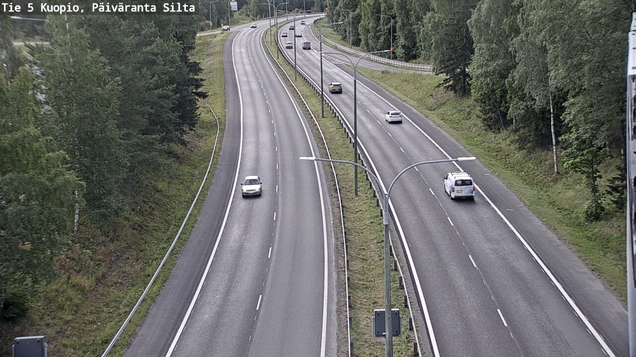 Kelikamerat Kuva Tie 5 Kuopio, Päiväranta silta, Kuopio, Pohjois-Savo