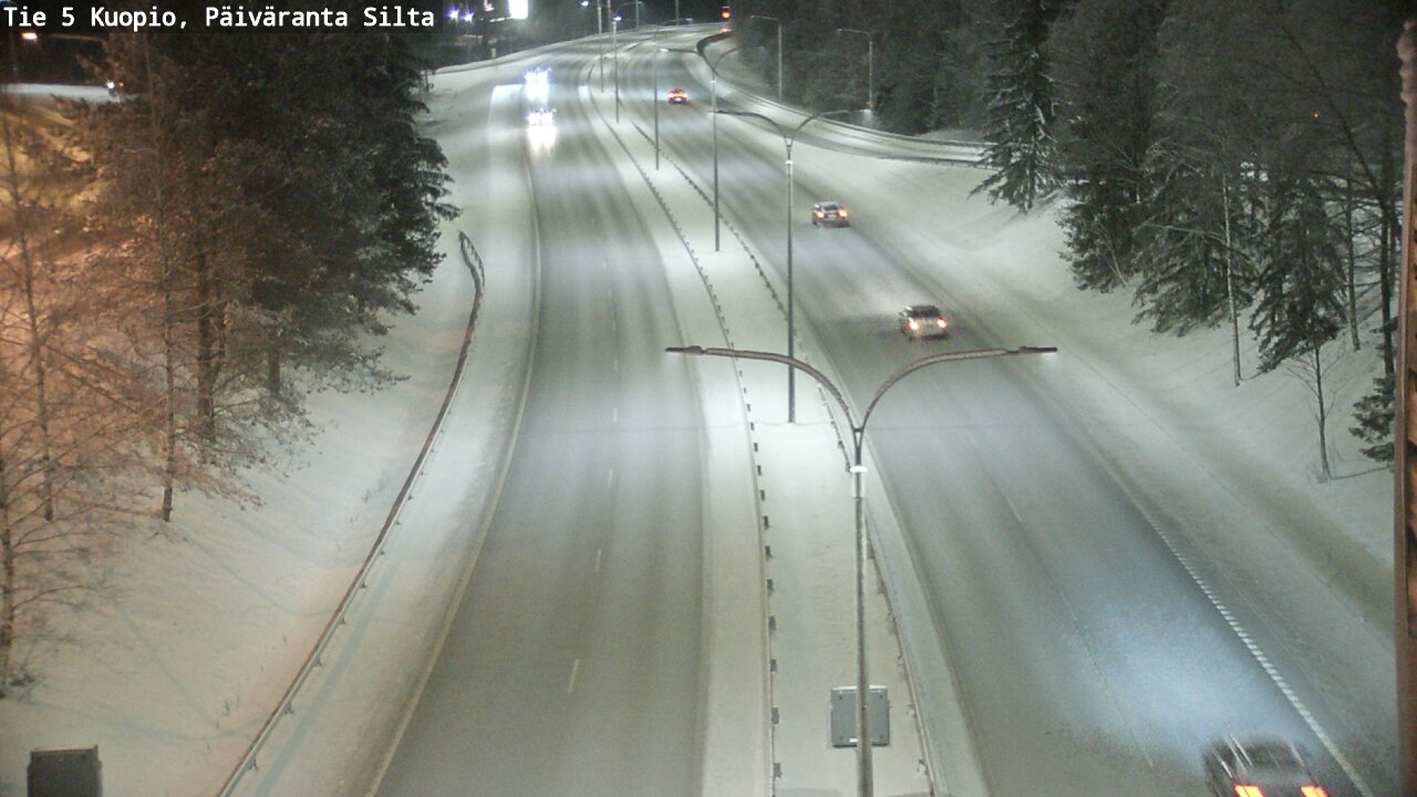 Weather Camera Image Väg 5 Kuopio, Päiväranta silta, Kuopio, Pohjois-Savo