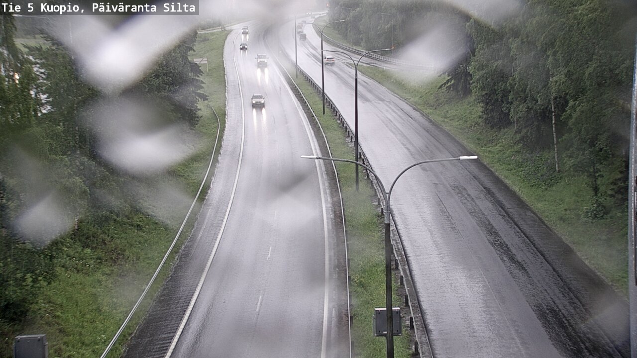 Weather Camera Image Väg 5 Kuopio, Päiväranta silta, Kuopio, Pohjois-Savo