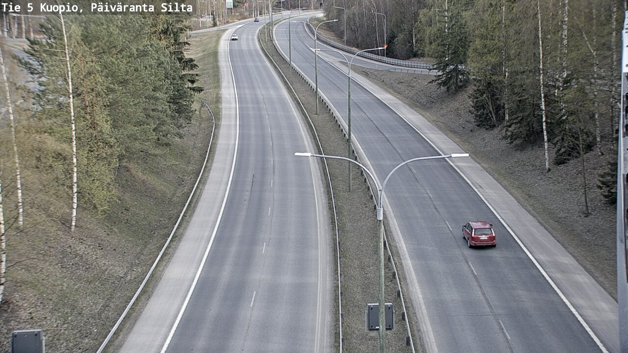 Weather Camera Image Väg 5 Kuopio, Päiväranta silta, Kuopio, Pohjois-Savo