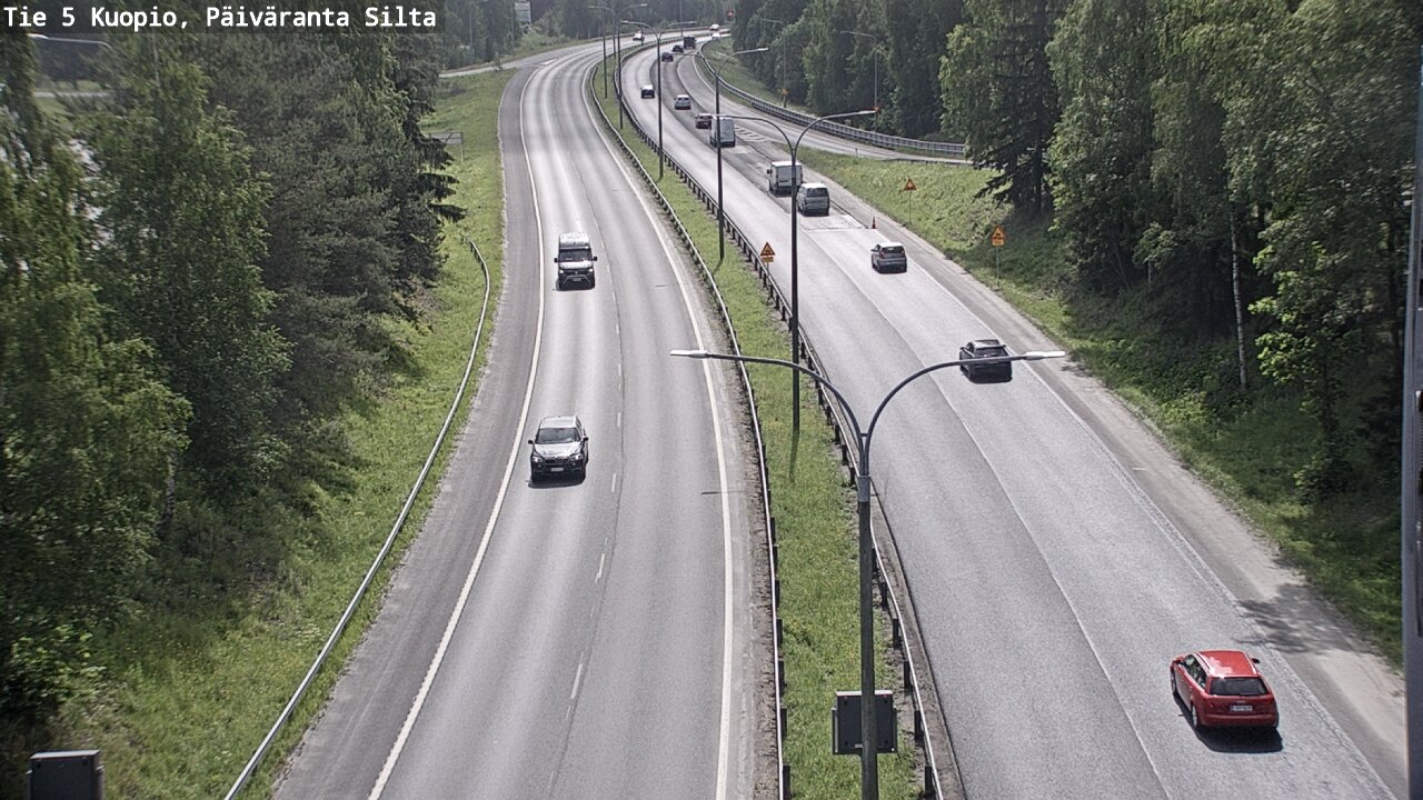 Weather Camera Image Road 5 Kuopio, Päiväranta silta, Kuopio, Pohjois-Savo
