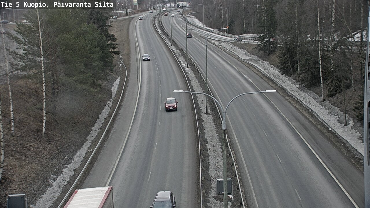 Kelikamerat Kuva Tie 5 Kuopio, Päiväranta silta, Kuopio, Pohjois-Savo