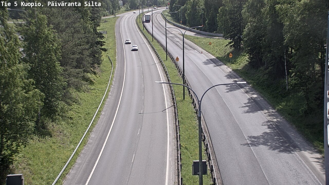 Weather Camera Image Road 5 Kuopio, Päiväranta silta, Kuopio, Pohjois-Savo