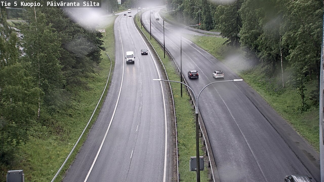 Weather Camera Image Väg 5 Kuopio, Päiväranta silta, Kuopio, Pohjois-Savo