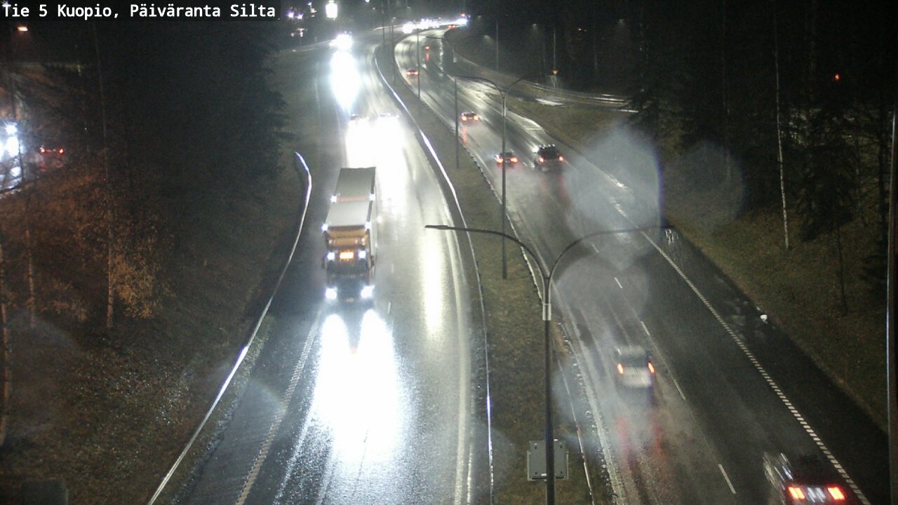 Weather Camera Image Väg 5 Kuopio, Päiväranta silta, Kuopio, Pohjois-Savo