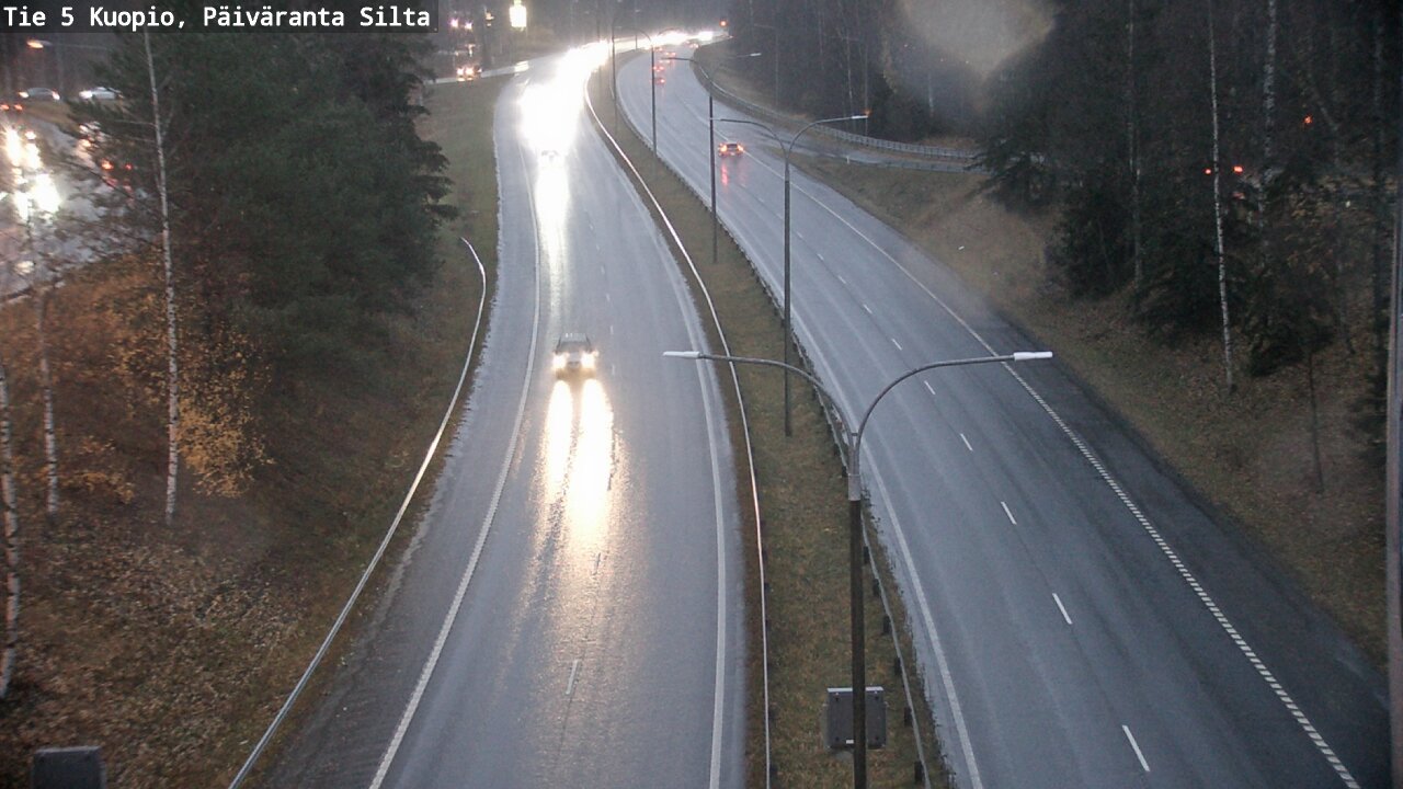 Weather Camera Image Väg 5 Kuopio, Päiväranta silta, Kuopio, Pohjois-Savo