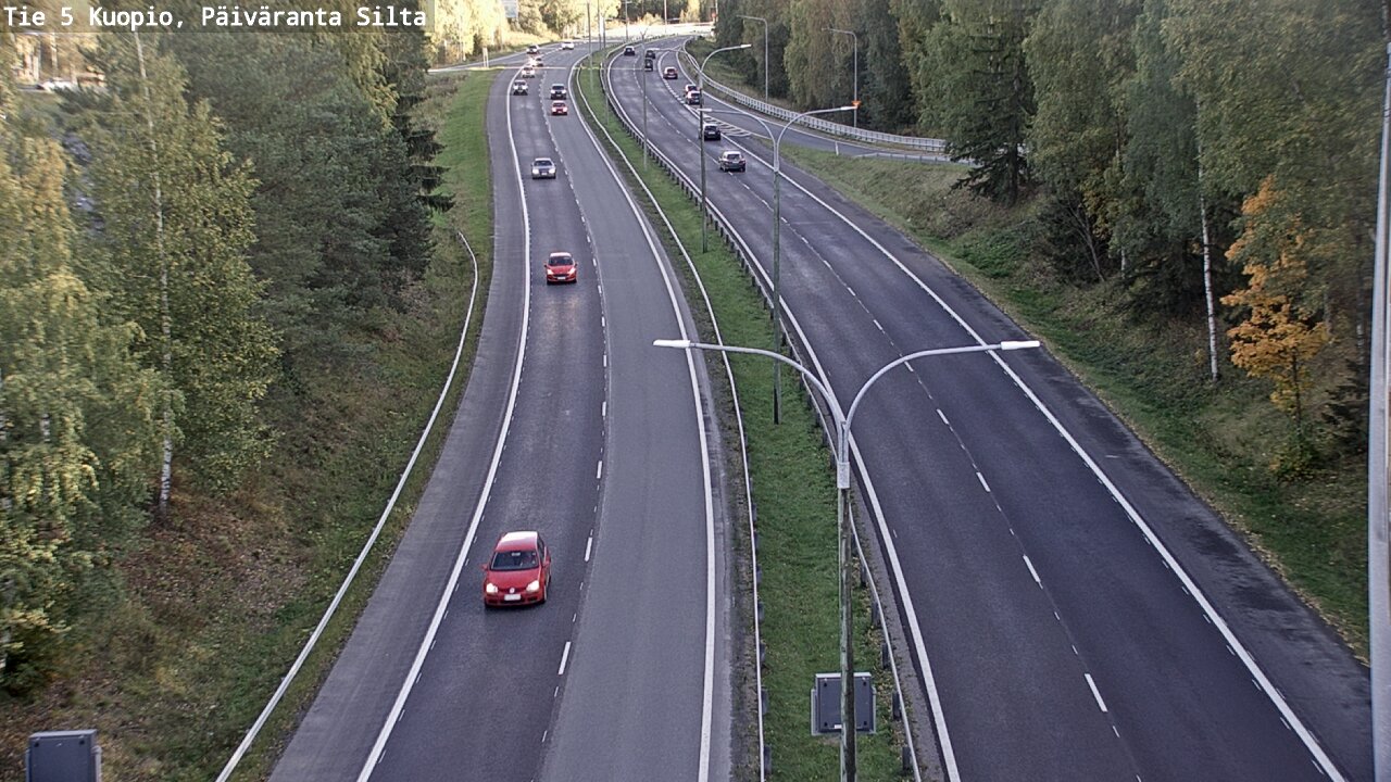 Kelikamerat Kuva Tie 5 Kuopio, Päiväranta silta, Kuopio, Pohjois-Savo