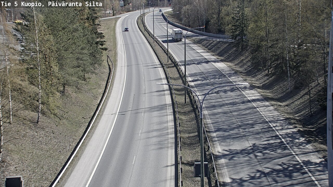 Weather Camera Image Väg 5 Kuopio, Päiväranta silta, Kuopio, Pohjois-Savo