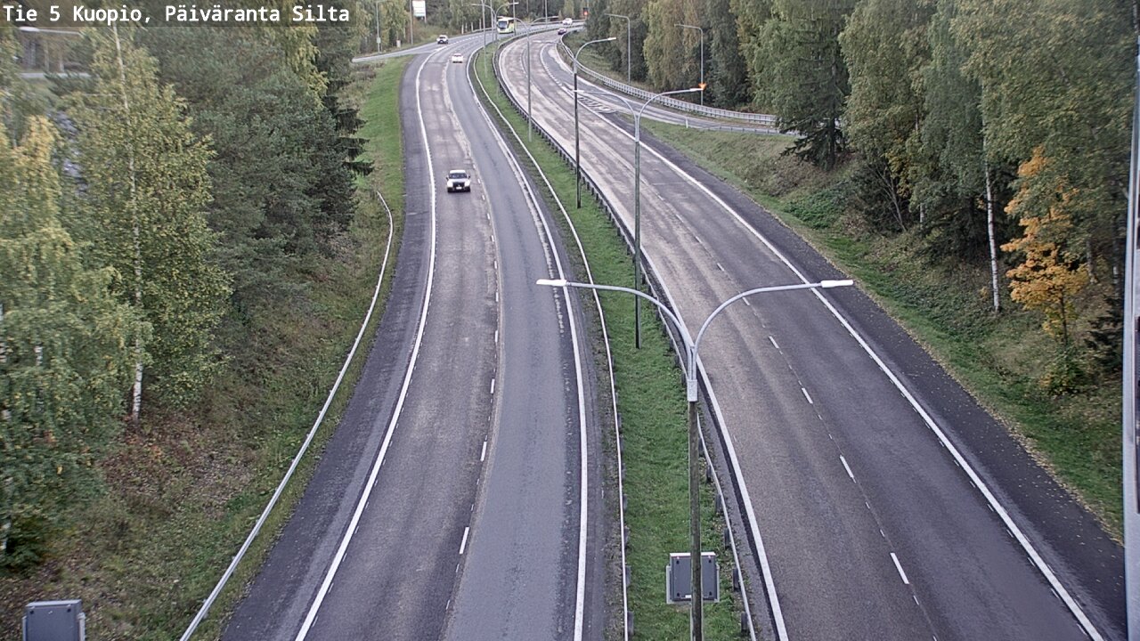 Weather Camera Image Road 5 Kuopio, Päiväranta silta, Kuopio, Pohjois-Savo
