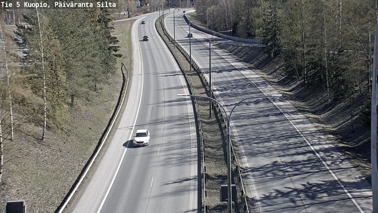 Weather Camera Image Väg 5 Kuopio, Päiväranta silta, Kuopio, Pohjois-Savo