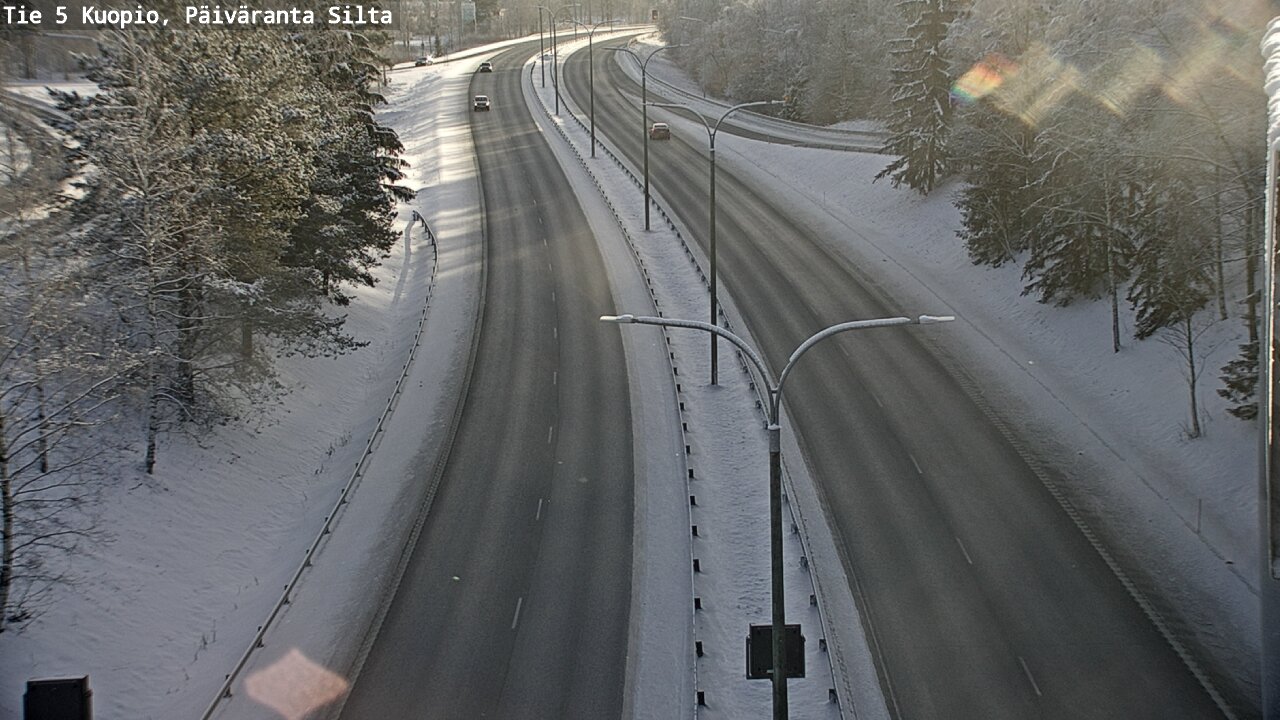 Weather Camera Image Väg 5 Kuopio, Päiväranta silta, Kuopio, Pohjois-Savo