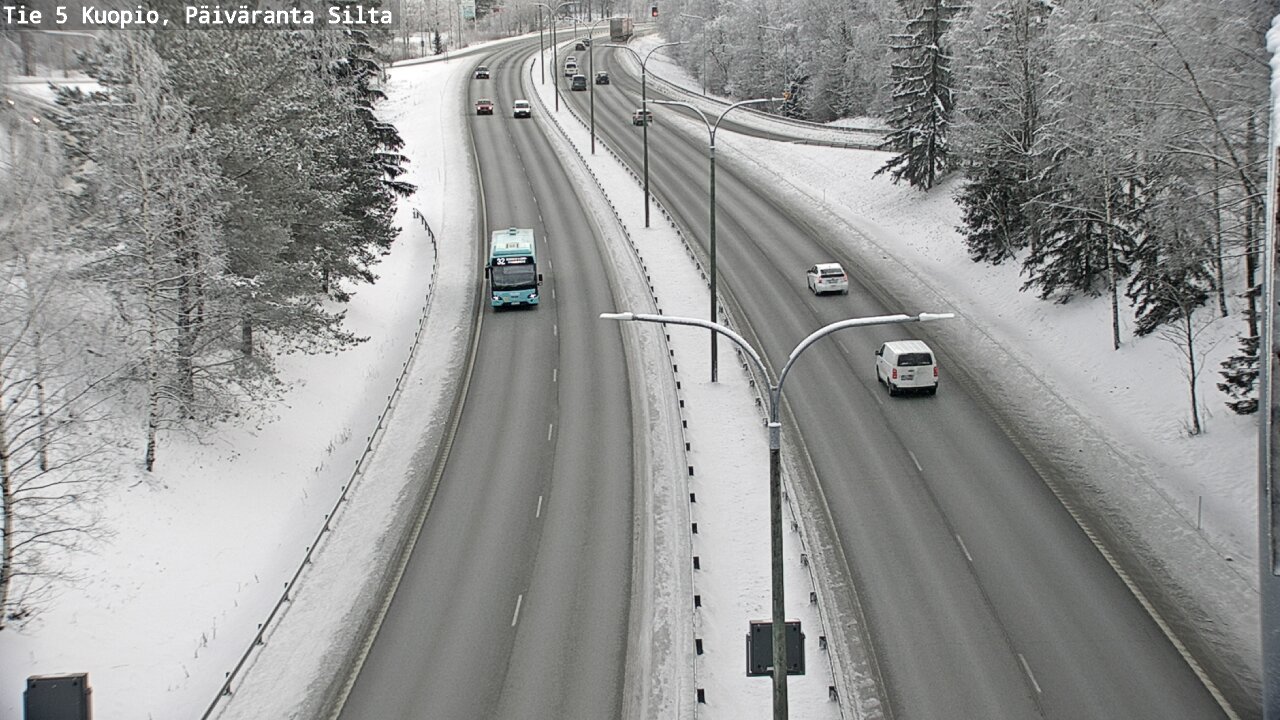 Kelikamerat Kuva Tie 5 Kuopio, Päiväranta silta, Kuopio, Pohjois-Savo