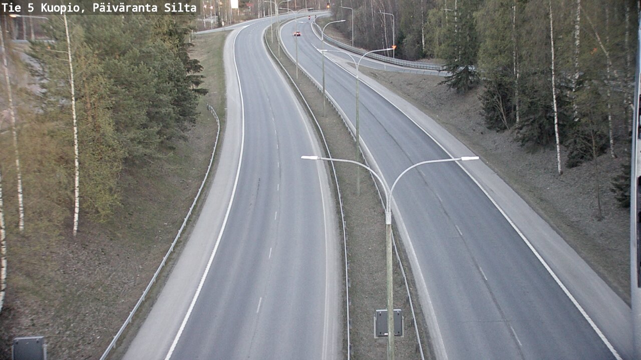Weather Camera Image Väg 5 Kuopio, Päiväranta silta, Kuopio, Pohjois-Savo