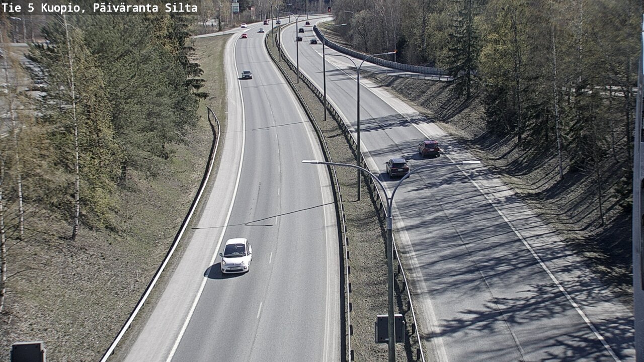 Weather Camera Image Väg 5 Kuopio, Päiväranta silta, Kuopio, Pohjois-Savo