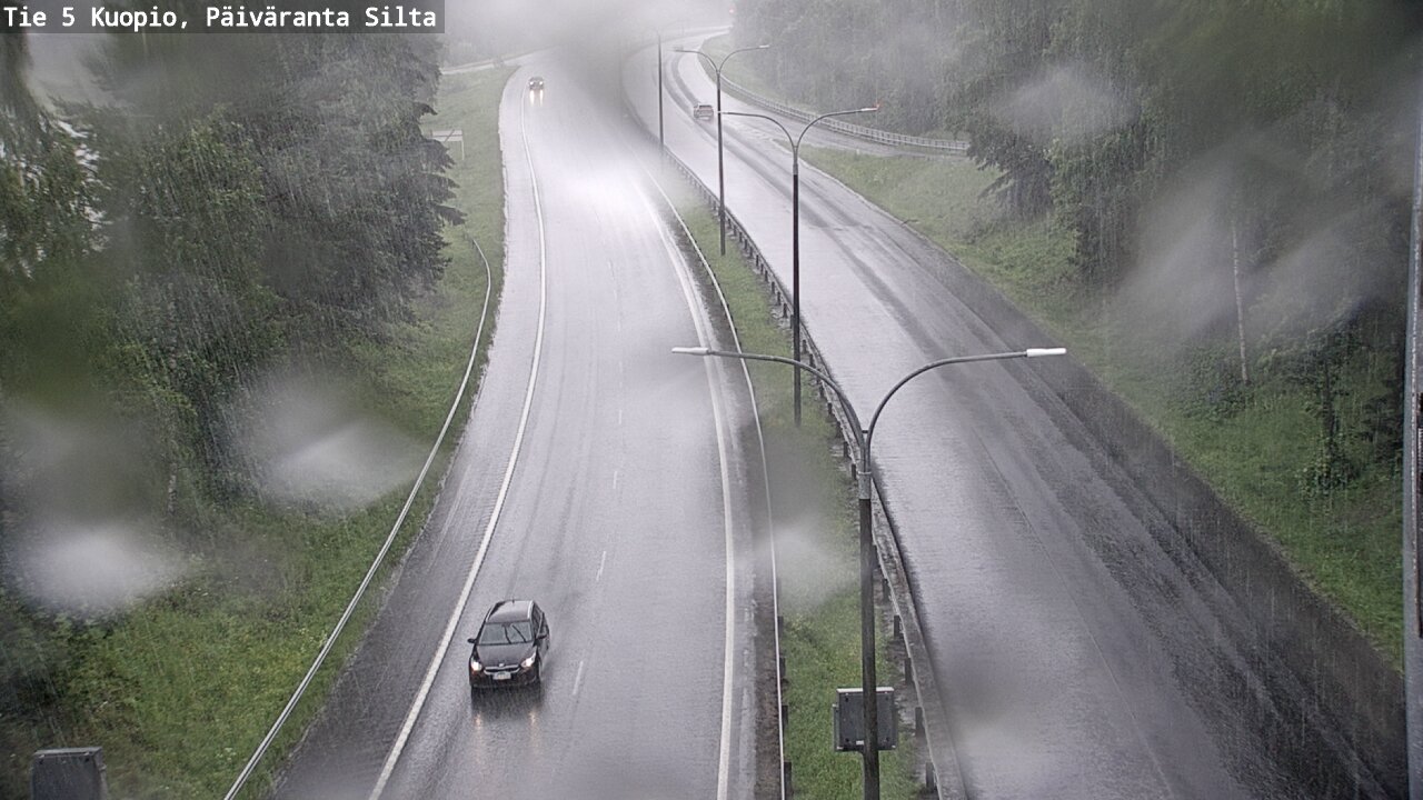 Weather Camera Image Väg 5 Kuopio, Päiväranta silta, Kuopio, Pohjois-Savo
