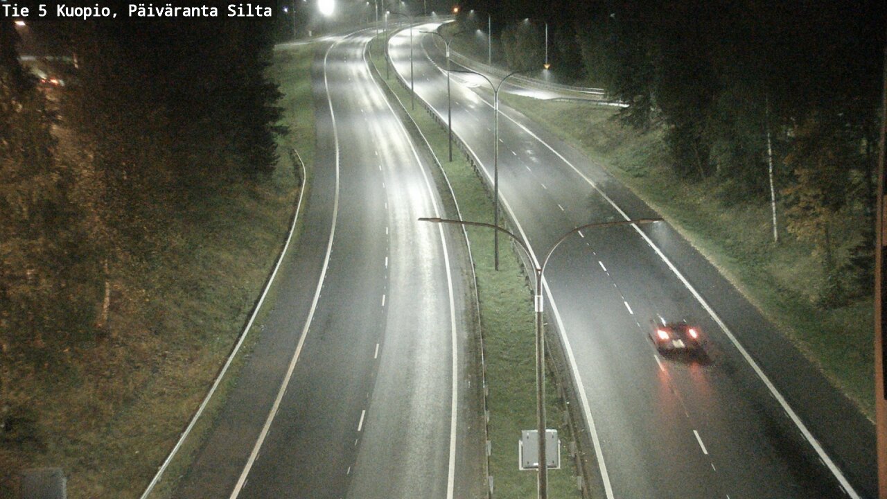 Weather Camera Image Road 5 Kuopio, Päiväranta silta, Kuopio, Pohjois-Savo