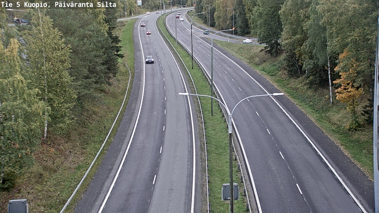 Weather Camera Image Road 5 Kuopio, Päiväranta silta, Kuopio, Pohjois-Savo
