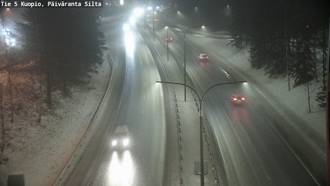 Weather Camera Image Road 5 Kuopio, Päiväranta silta, Kuopio, Pohjois-Savo