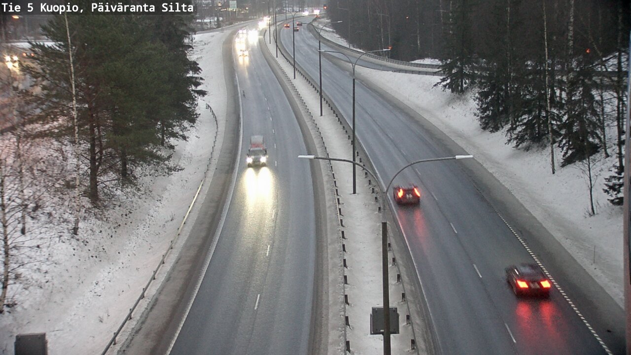 Weather Camera Image Road 5 Kuopio, Päiväranta silta, Kuopio, Pohjois-Savo
