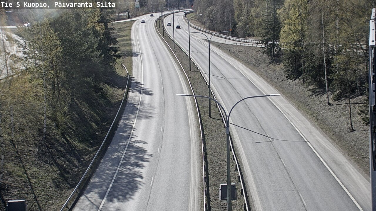 Weather Camera Image Väg 5 Kuopio, Päiväranta silta, Kuopio, Pohjois-Savo