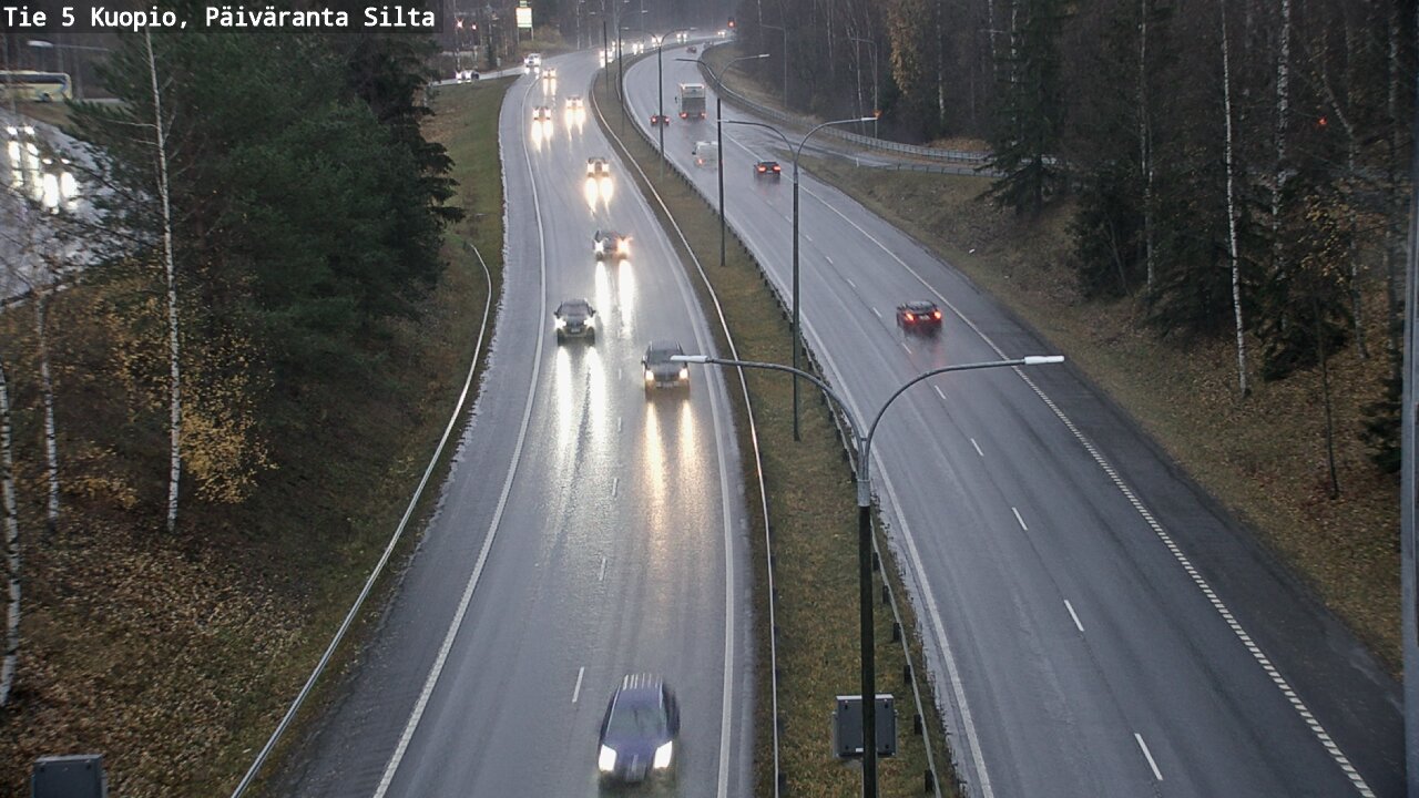 Weather Camera Image Väg 5 Kuopio, Päiväranta silta, Kuopio, Pohjois-Savo
