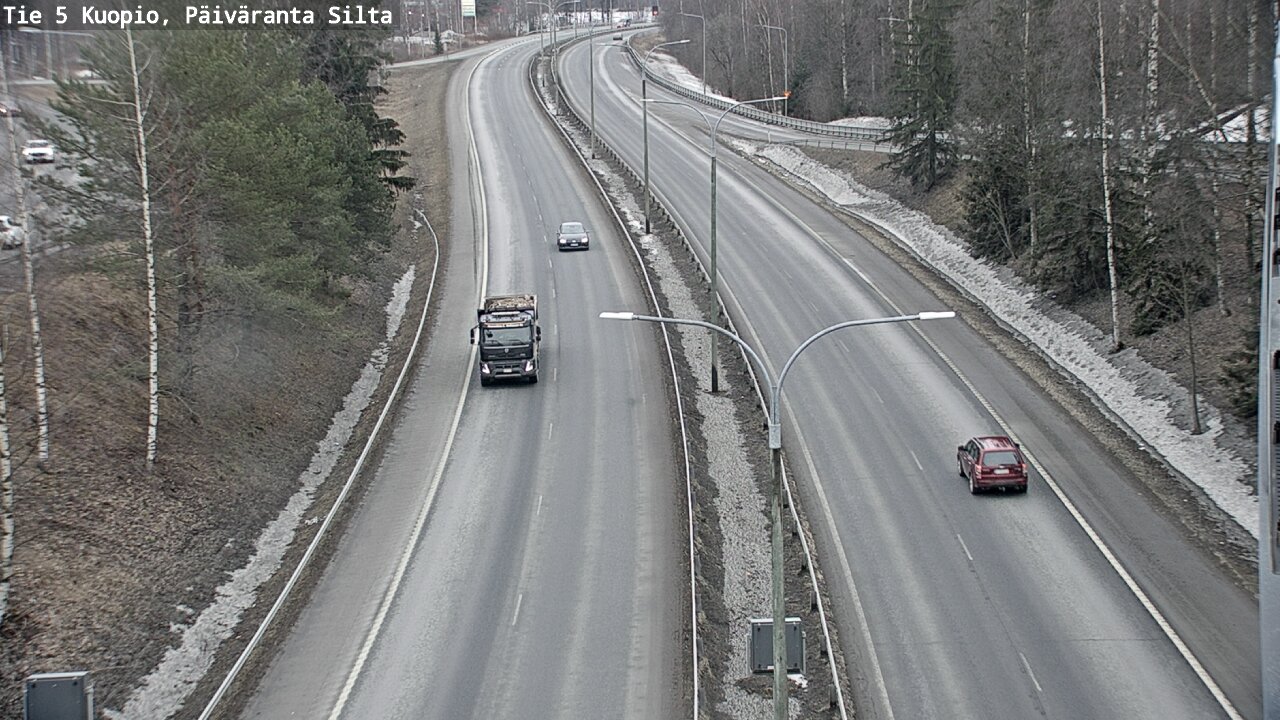 Kelikamerat Kuva Tie 5 Kuopio, Päiväranta silta, Kuopio, Pohjois-Savo