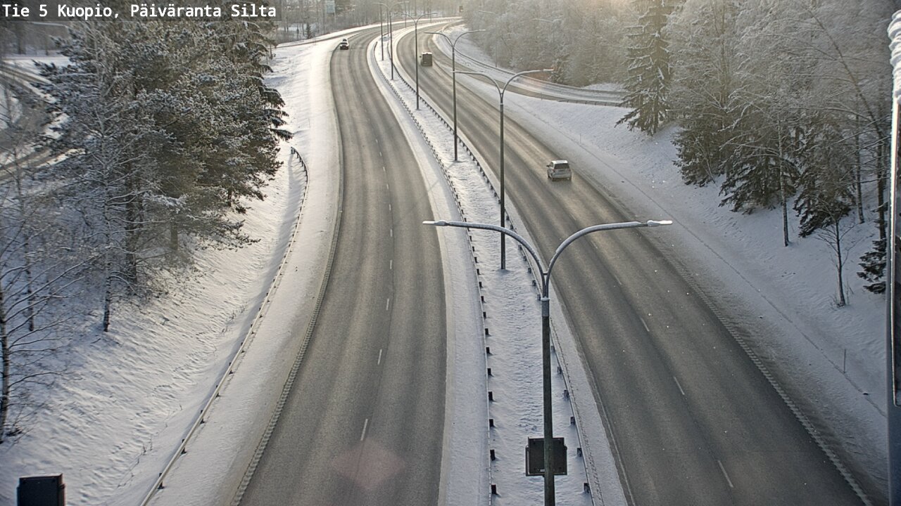 Weather Camera Image Väg 5 Kuopio, Päiväranta silta, Kuopio, Pohjois-Savo