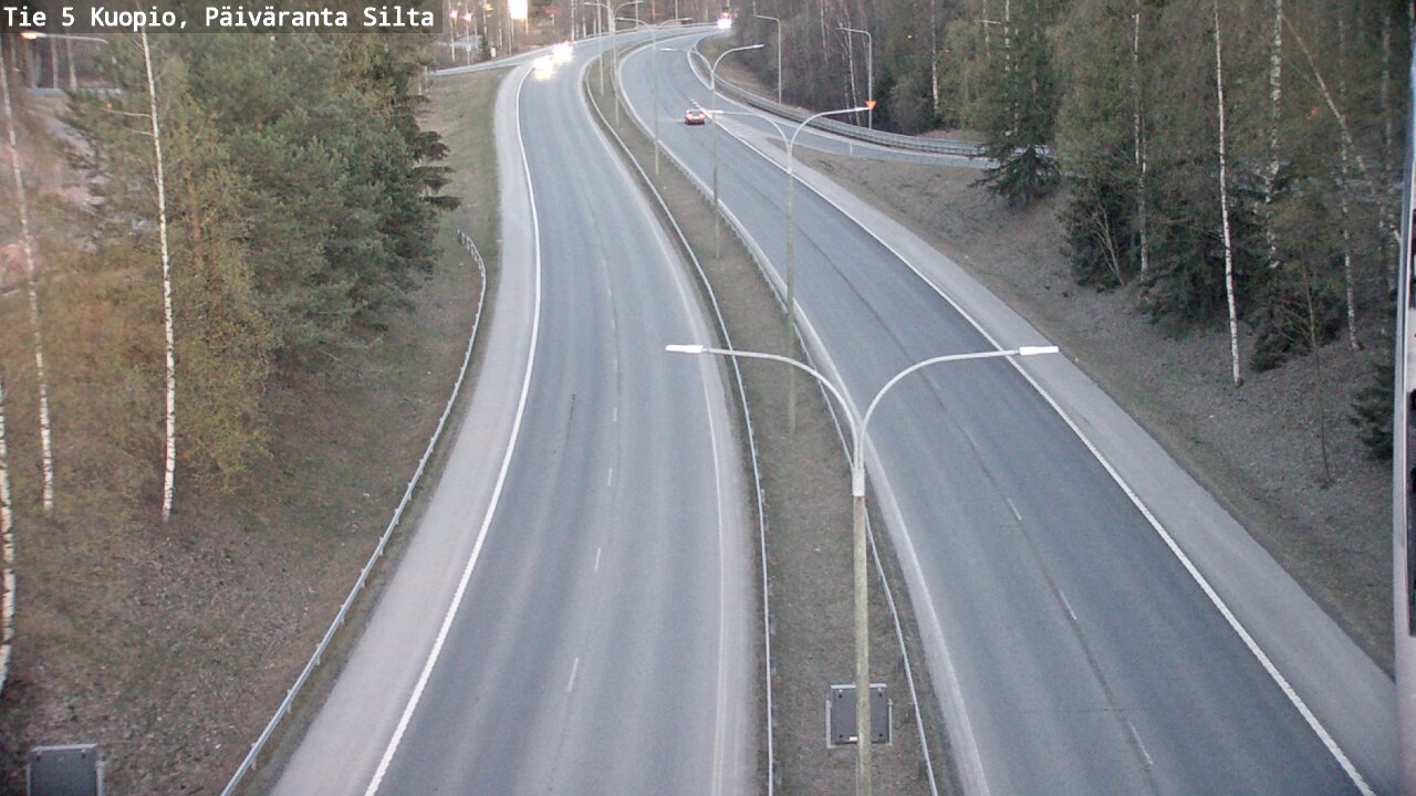 Weather Camera Image Väg 5 Kuopio, Päiväranta silta, Kuopio, Pohjois-Savo