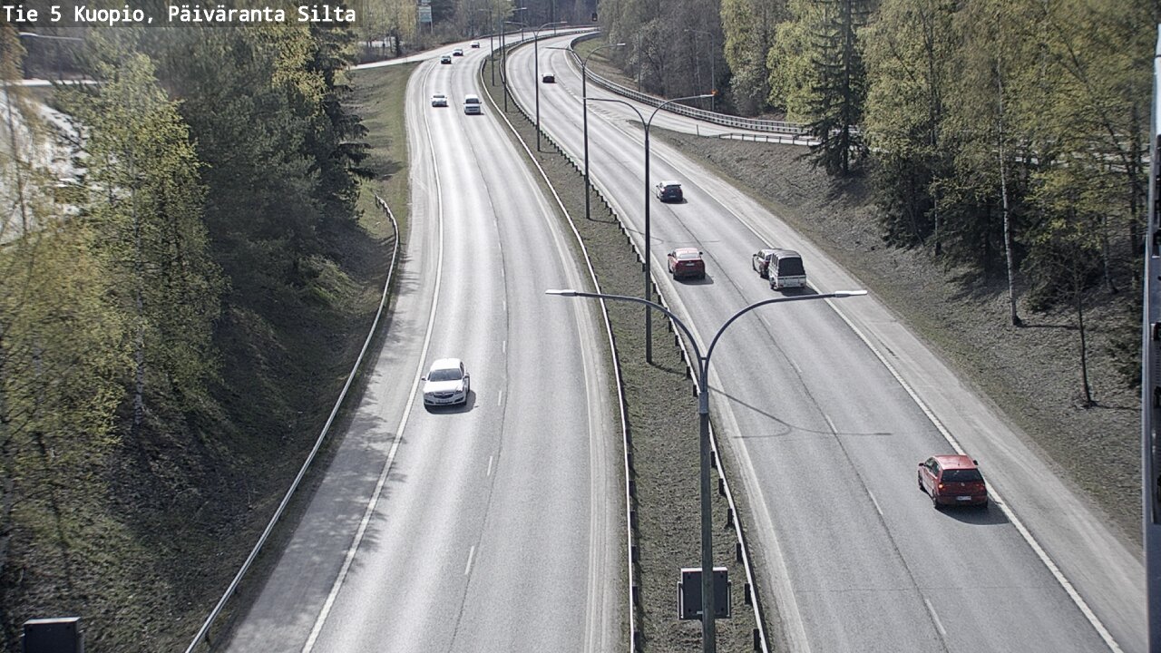Weather Camera Image Road 5 Kuopio, Päiväranta silta, Kuopio, Pohjois-Savo