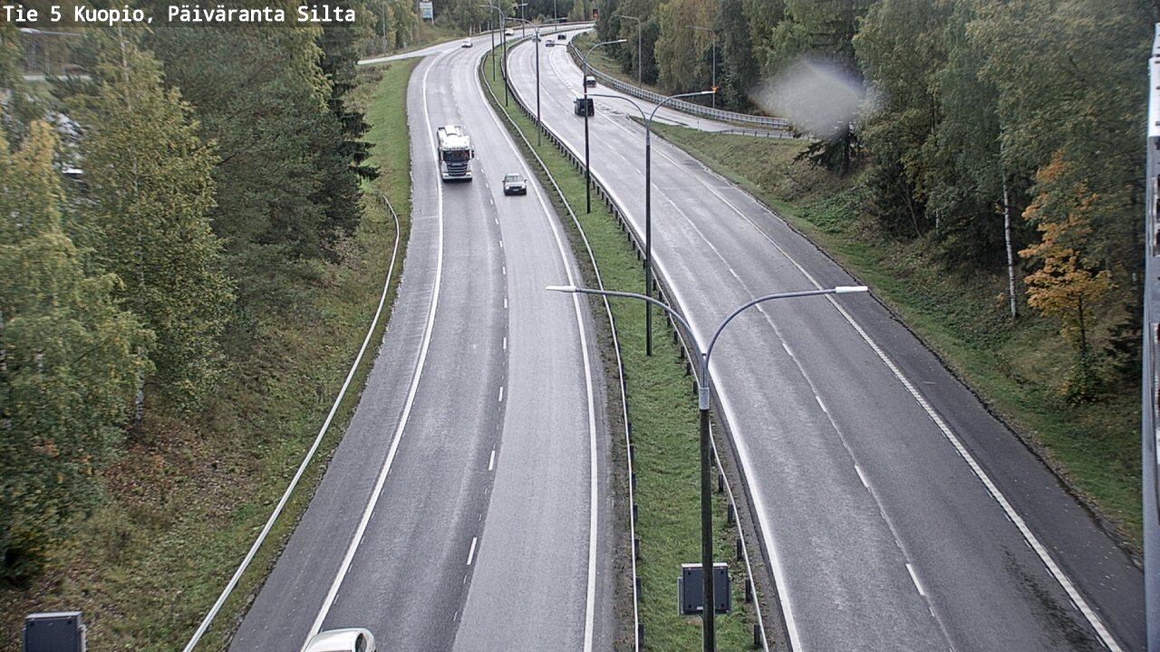 Weather Camera Image Road 5 Kuopio, Päiväranta silta, Kuopio, Pohjois-Savo