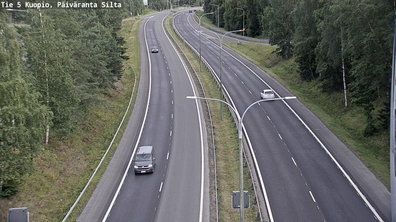 Kelikamerat Kuva Tie 5 Kuopio, Päiväranta silta, Kuopio, Pohjois-Savo