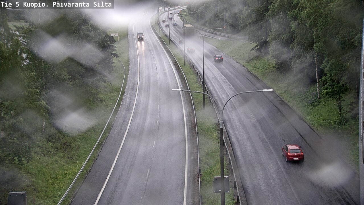 Weather Camera Image Väg 5 Kuopio, Päiväranta silta, Kuopio, Pohjois-Savo