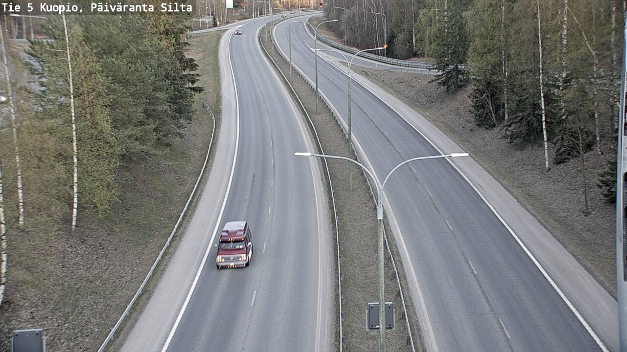 Weather Camera Image Väg 5 Kuopio, Päiväranta silta, Kuopio, Pohjois-Savo