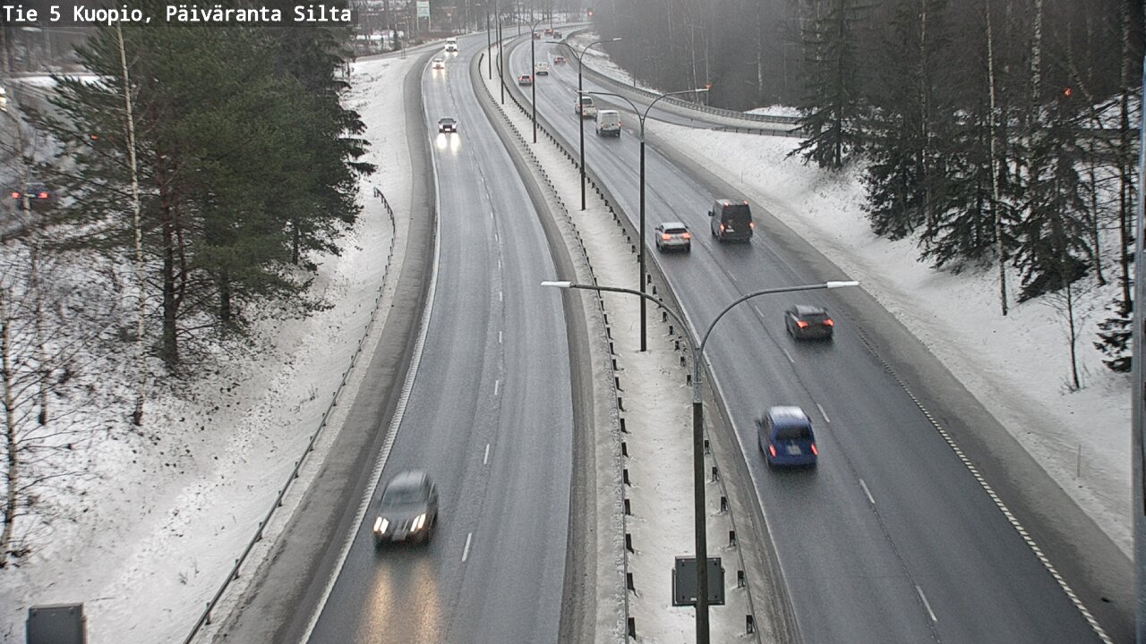 Weather Camera Image Road 5 Kuopio, Päiväranta silta, Kuopio, Pohjois-Savo