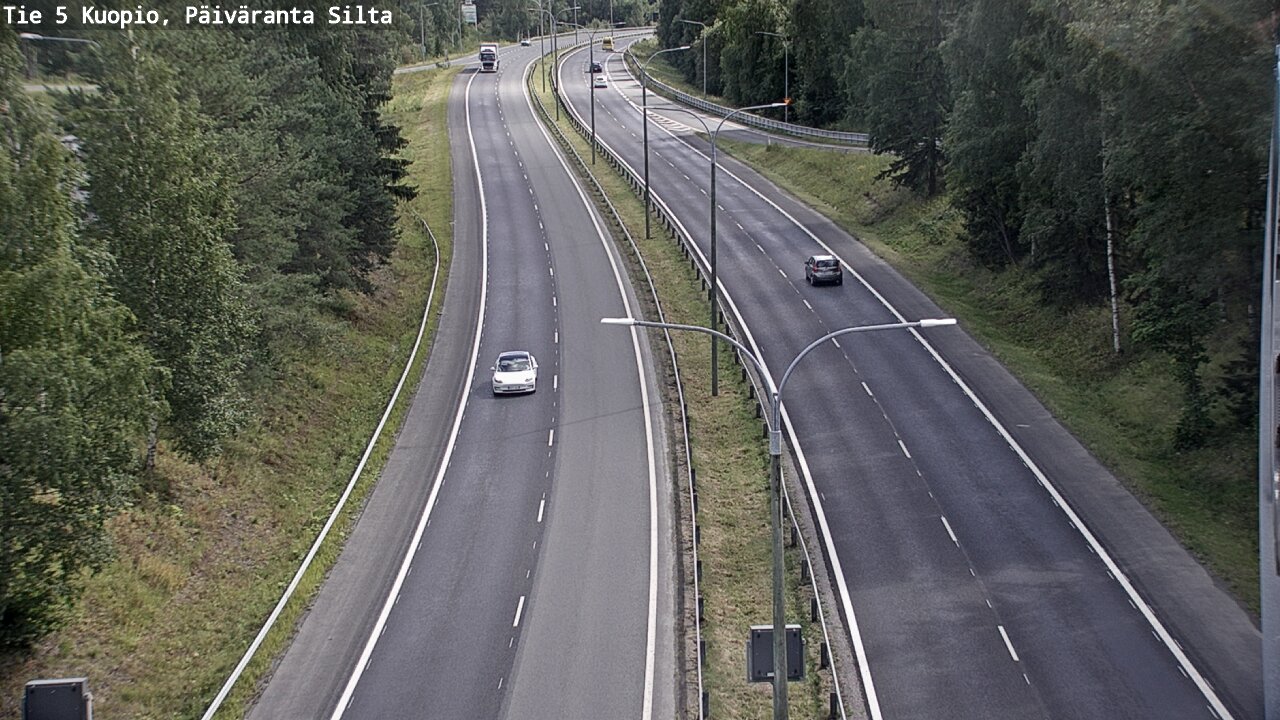 Kelikamerat Kuva Tie 5 Kuopio, Päiväranta silta, Kuopio, Pohjois-Savo