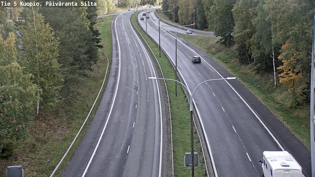 Weather Camera Image Road 5 Kuopio, Päiväranta silta, Kuopio, Pohjois-Savo