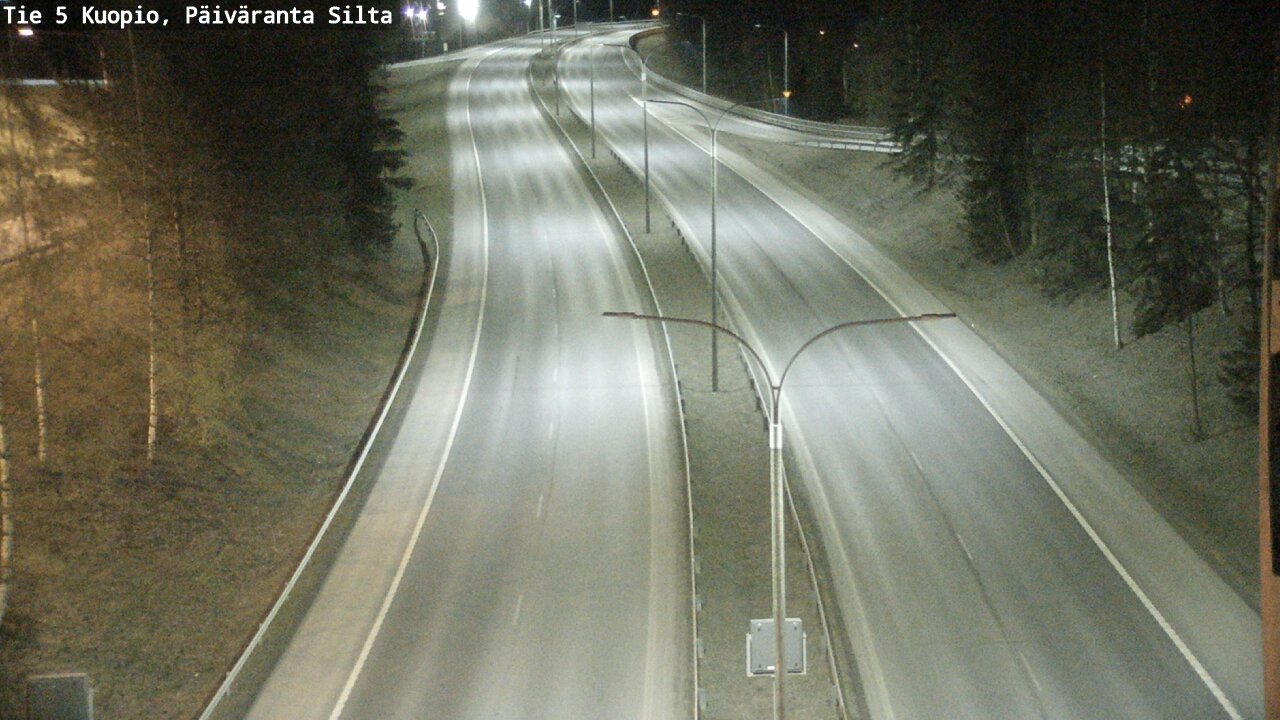 Weather Camera Image Väg 5 Kuopio, Päiväranta silta, Kuopio, Pohjois-Savo