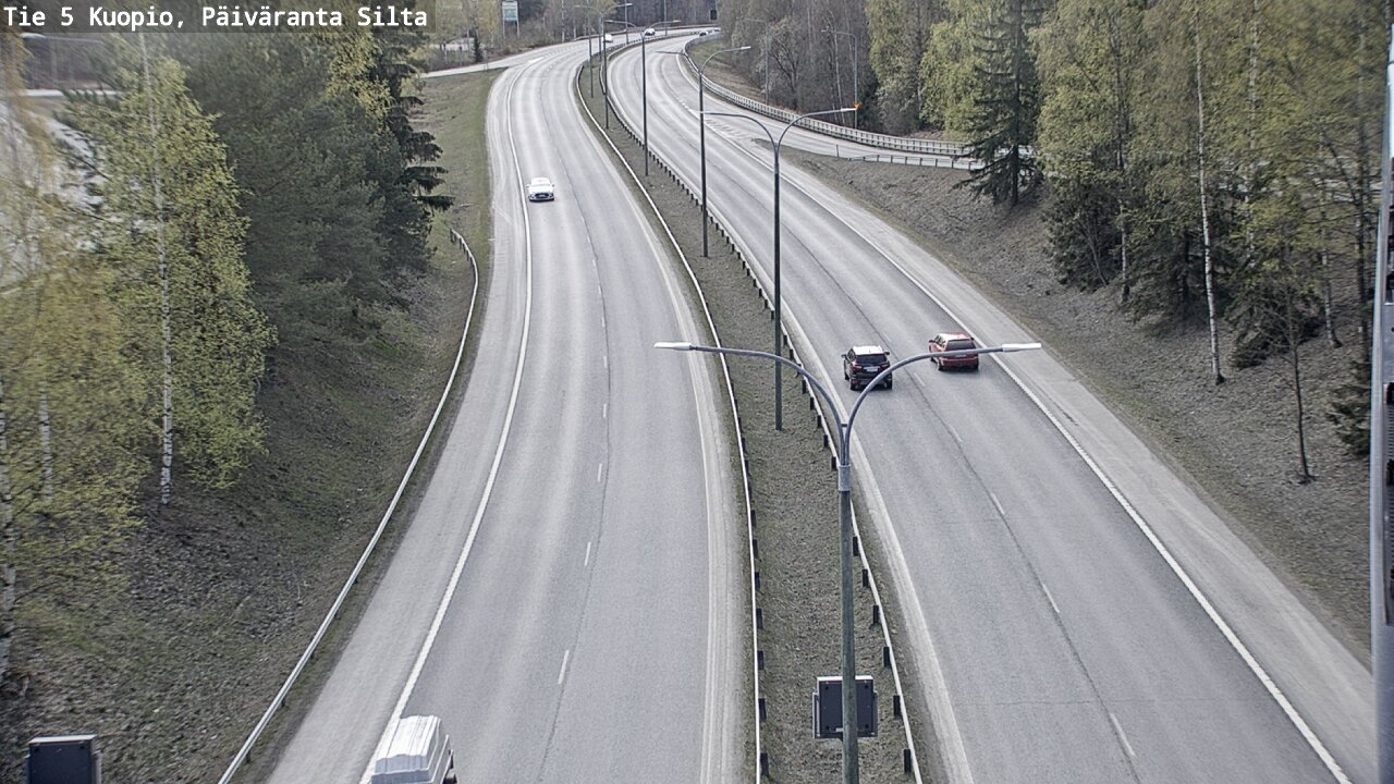 Weather Camera Image Road 5 Kuopio, Päiväranta silta, Kuopio, Pohjois-Savo