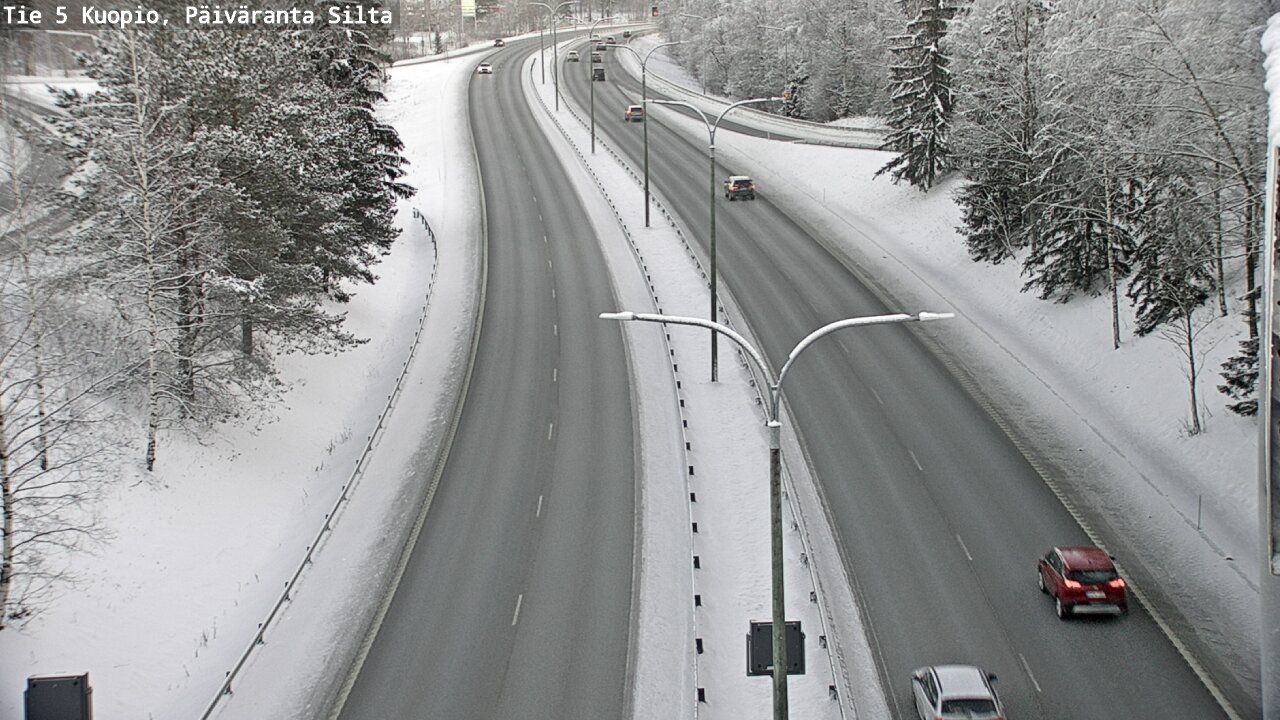 Weather Camera Image Väg 5 Kuopio, Päiväranta silta, Kuopio, Pohjois-Savo