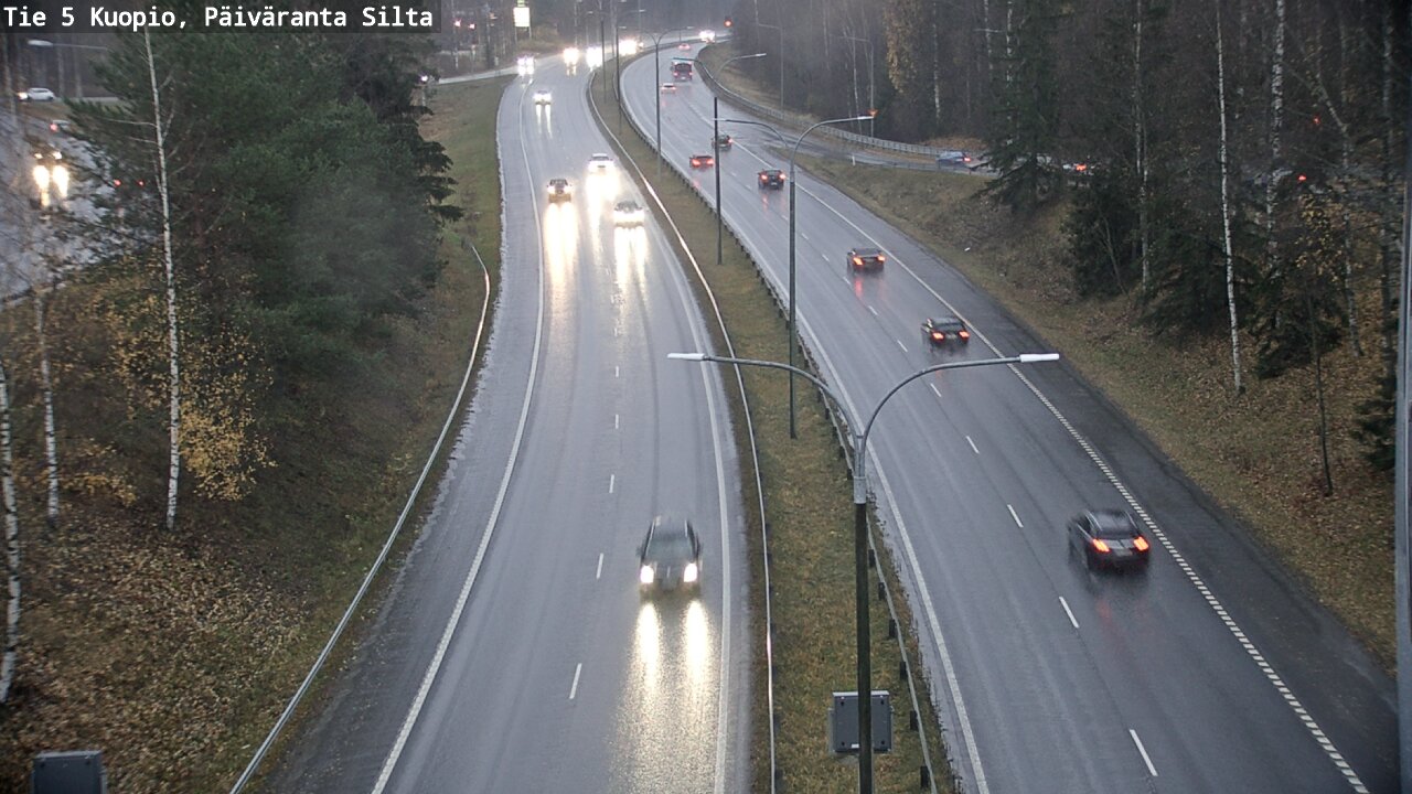 Weather Camera Image Väg 5 Kuopio, Päiväranta silta, Kuopio, Pohjois-Savo
