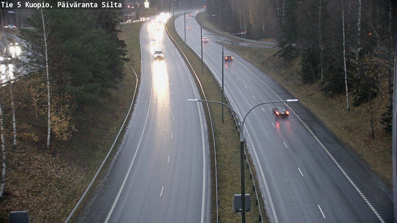 Weather Camera Image Väg 5 Kuopio, Päiväranta silta, Kuopio, Pohjois-Savo