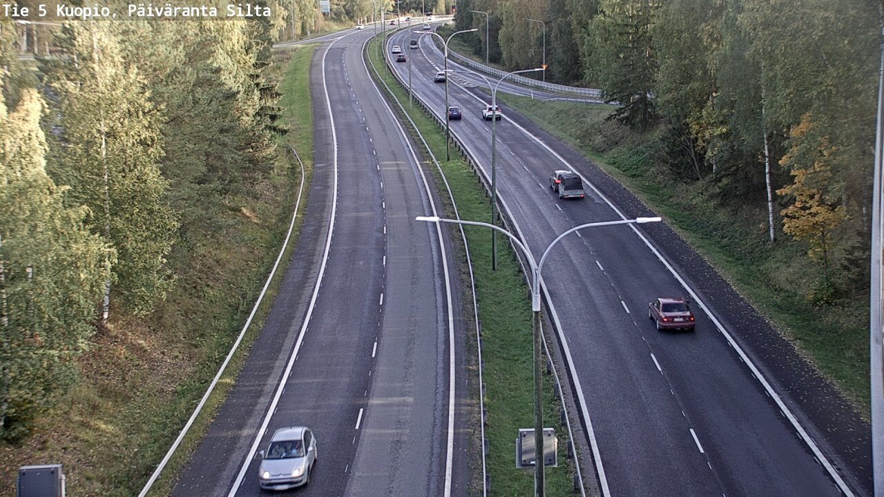 Weather Camera Image Road 5 Kuopio, Päiväranta silta, Kuopio, Pohjois-Savo