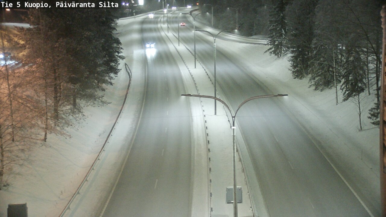 Weather Camera Image Väg 5 Kuopio, Päiväranta silta, Kuopio, Pohjois-Savo